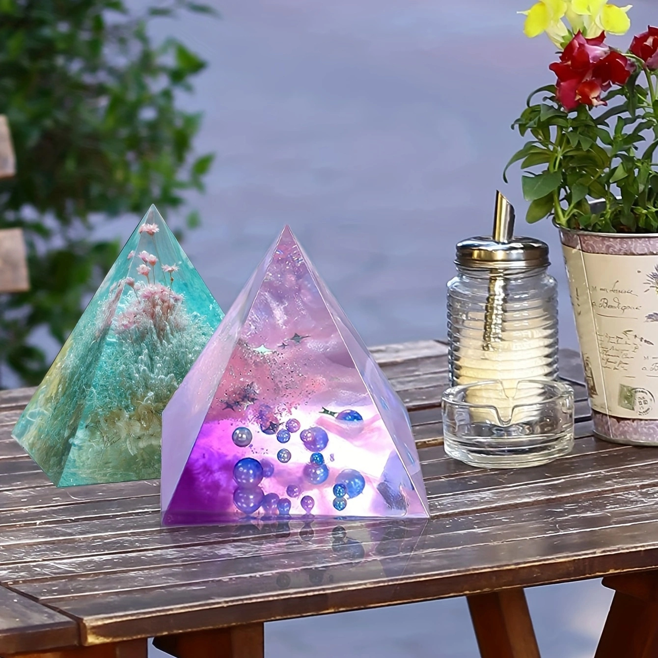 5pc - Pyramid Resin Molds of V – Resin Jewelry Kit recenzja i cena