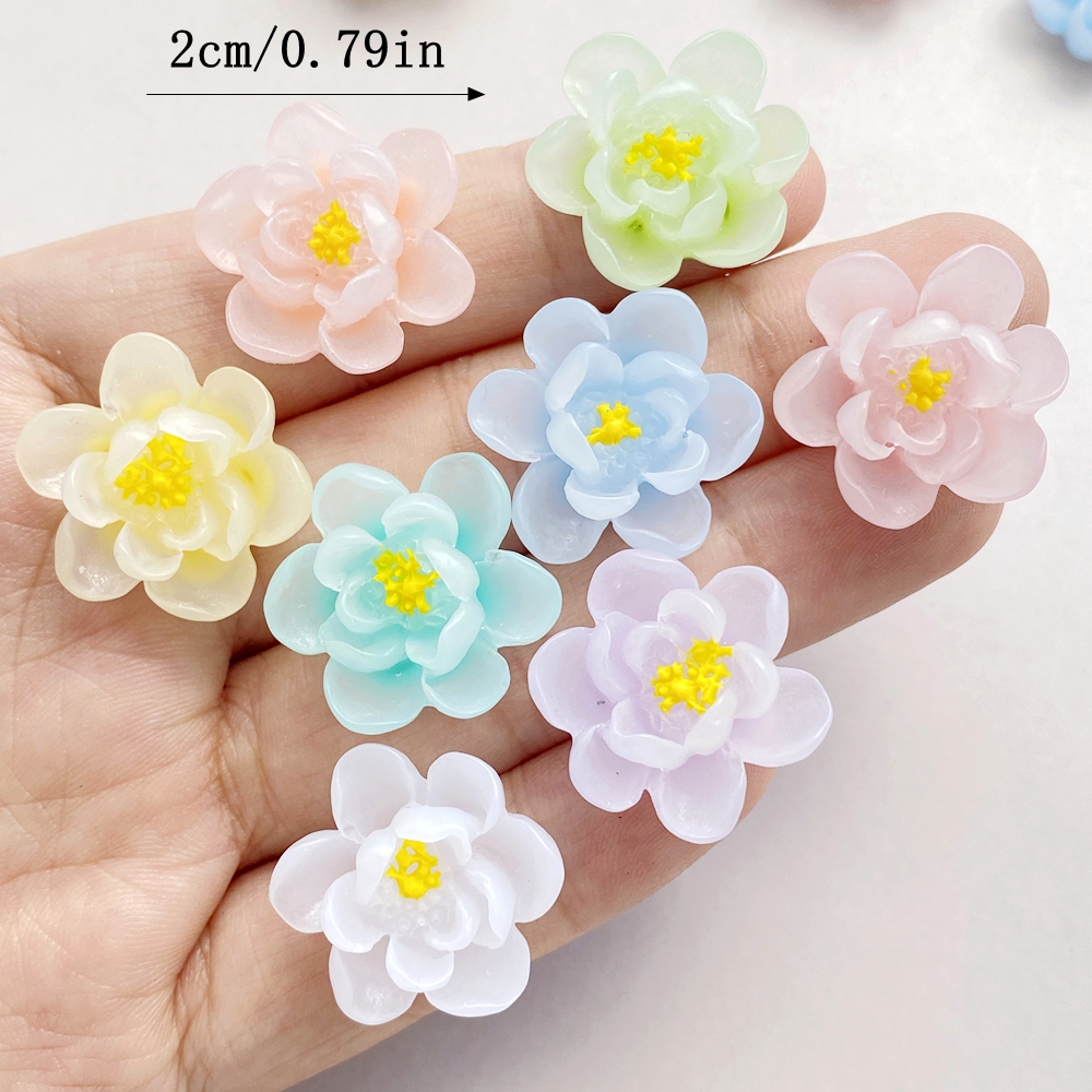 10Pcs New Cute Cartoon Flower  – Flower Preservation Resin recenzja i cena