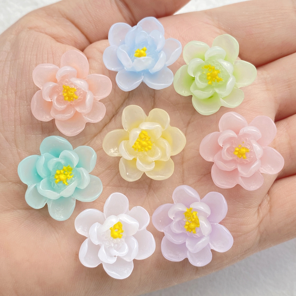 10Pcs New Cute Cartoon Flower  – Flower Preservation Resin recenzja i cena