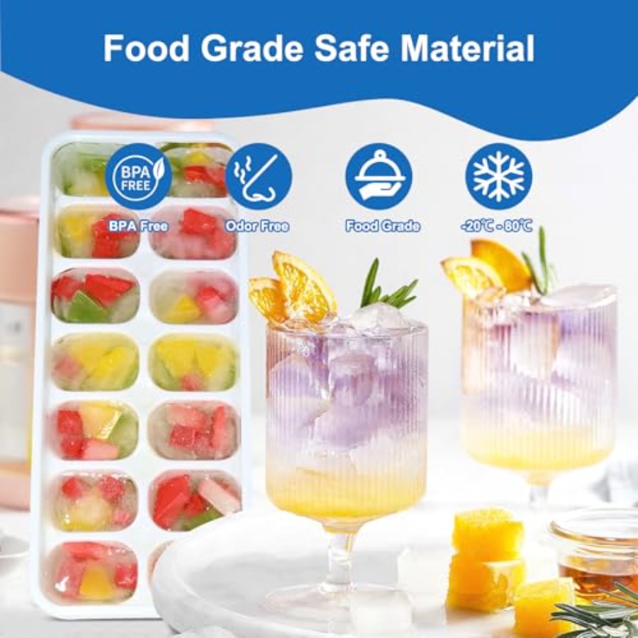 Ice Cube Tray with Lid, 3 Pack – Silicone Mold Tray recenzja i cena