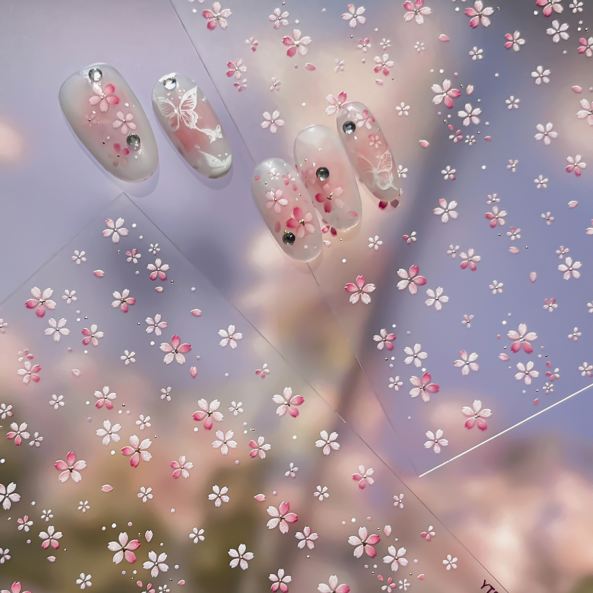 1pc Tulip Nail Stickers Exquis – Gold Foil Flakes recenzja i cena