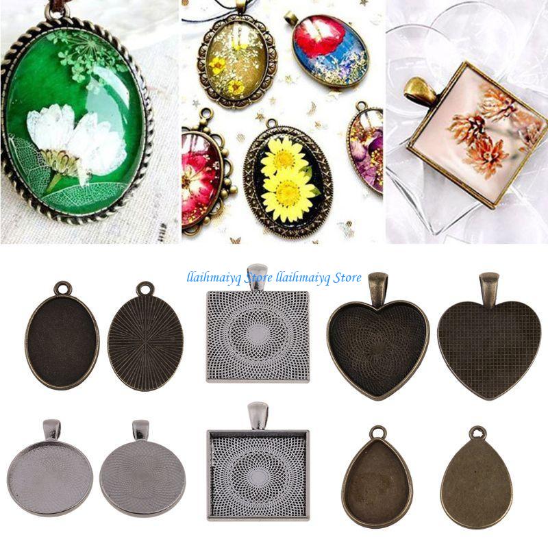573B 60Pcs Round Pendant Blank – Bezels Set Pendant recenzja i cena