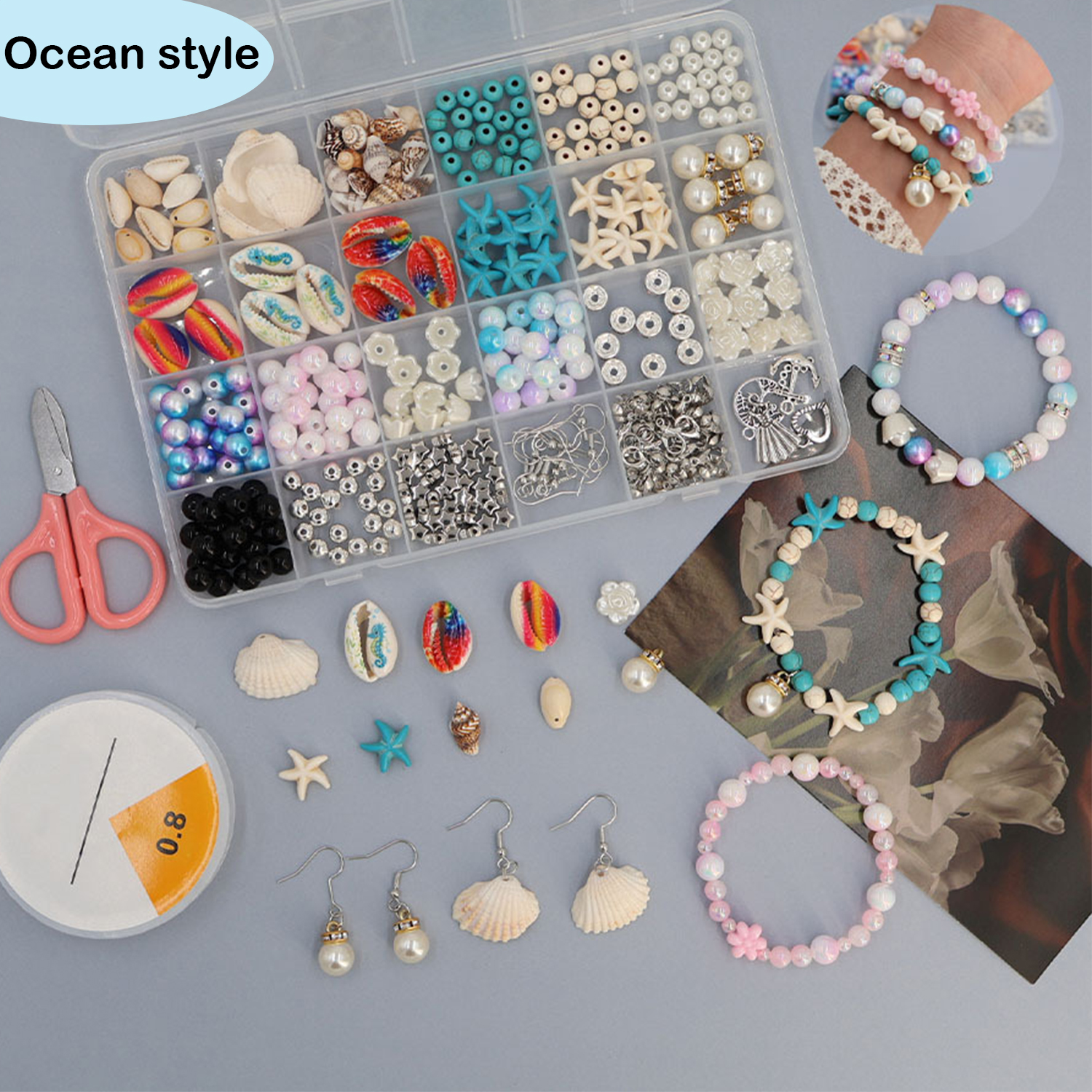 Ocean-themed resin beading set – Resin Jewelry Kit recenzja i cena