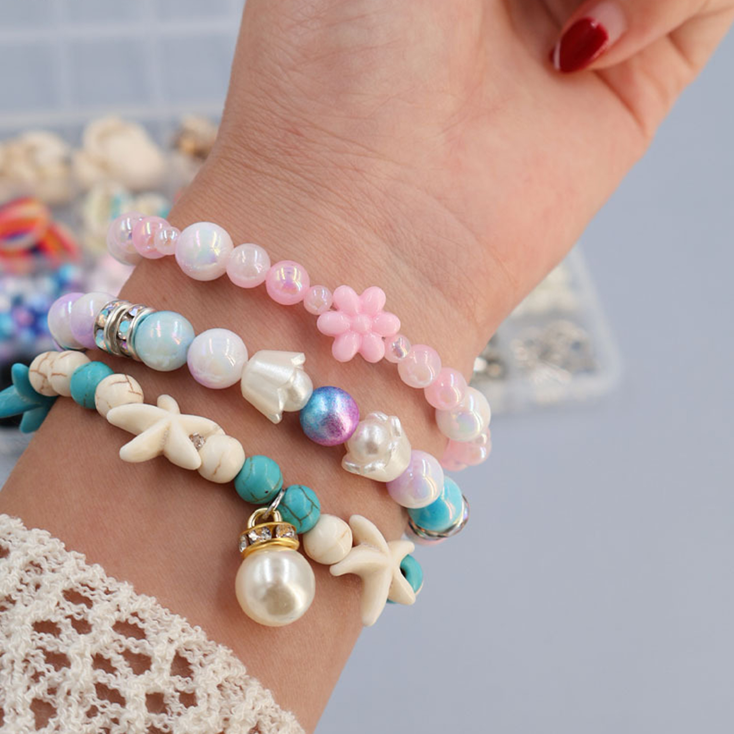 Ocean-themed resin beading set – Resin Jewelry Kit recenzja i cena