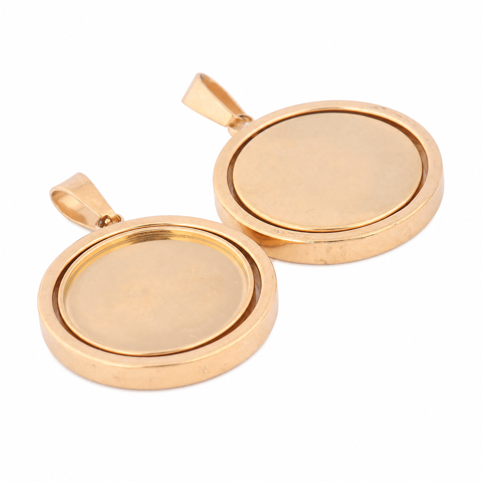 5pcs Stainless Steel Gold Plat – Bezels Set Pendant recenzja i cena